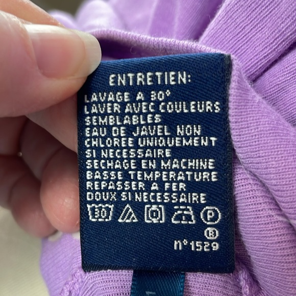 Ralph Lauren Sport Lilac/Lavender Deep Scoop Neck Ribbed Top - Size Large - Picture 9 of 9